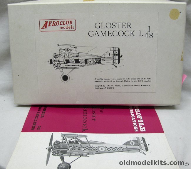 Aeroclub 1/48 Gloster Gamecock I  With Profile #33 plastic model kit